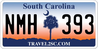 SC license plate NMH393