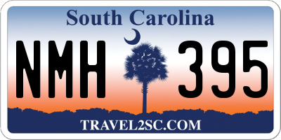 SC license plate NMH395