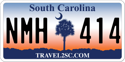 SC license plate NMH414