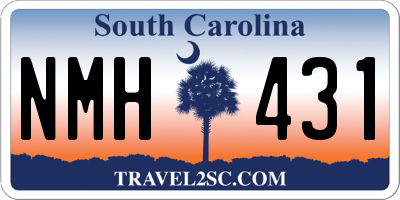 SC license plate NMH431