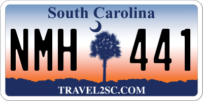 SC license plate NMH441