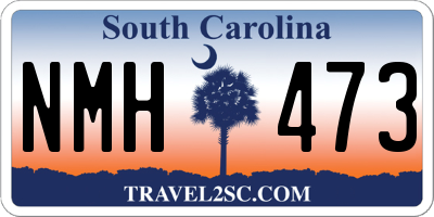 SC license plate NMH473
