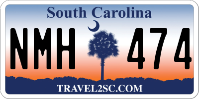 SC license plate NMH474