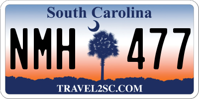 SC license plate NMH477