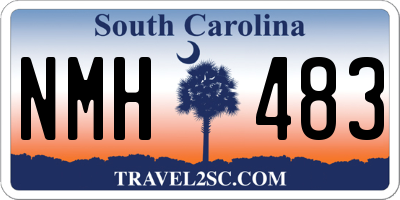 SC license plate NMH483