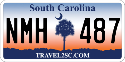 SC license plate NMH487