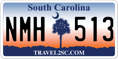 SC license plate NMH513