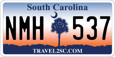 SC license plate NMH537