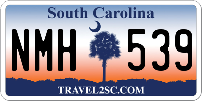SC license plate NMH539