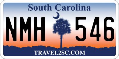 SC license plate NMH546