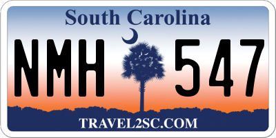 SC license plate NMH547