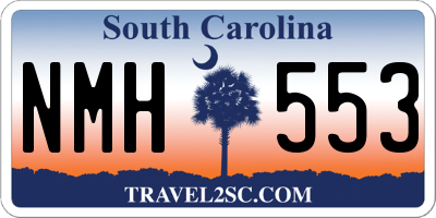 SC license plate NMH553