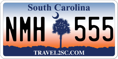SC license plate NMH555