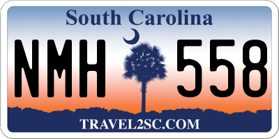 SC license plate NMH558