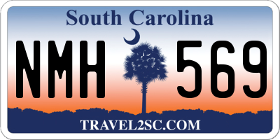 SC license plate NMH569