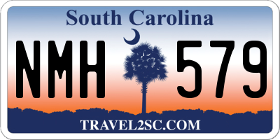 SC license plate NMH579