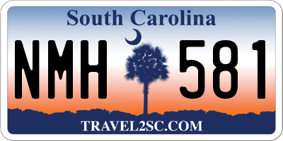SC license plate NMH581