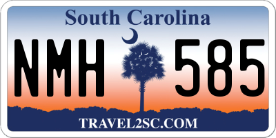 SC license plate NMH585