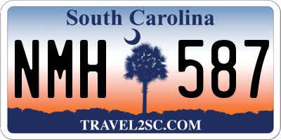 SC license plate NMH587