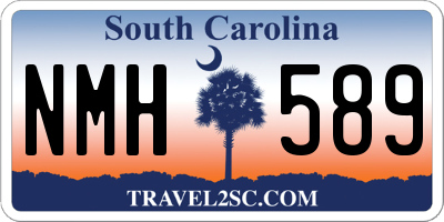 SC license plate NMH589