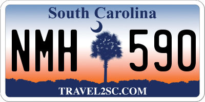SC license plate NMH590