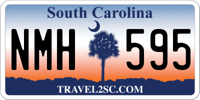 SC license plate NMH595