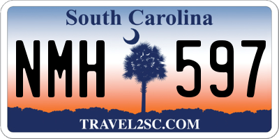 SC license plate NMH597