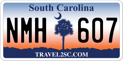 SC license plate NMH607