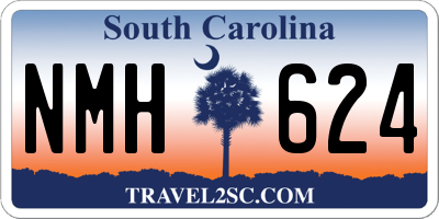 SC license plate NMH624