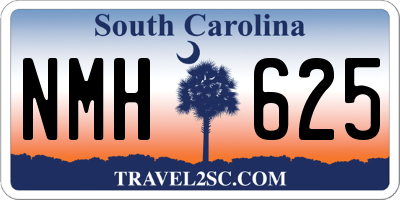 SC license plate NMH625