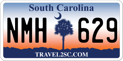 SC license plate NMH629