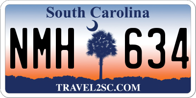 SC license plate NMH634
