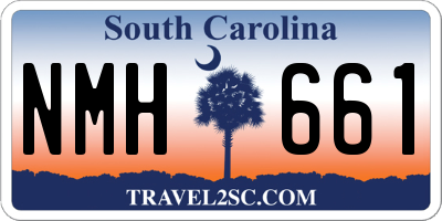 SC license plate NMH661