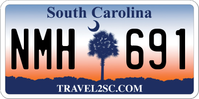 SC license plate NMH691
