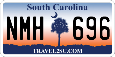 SC license plate NMH696