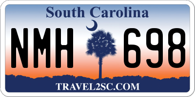 SC license plate NMH698