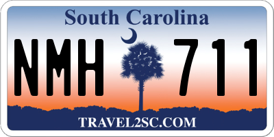 SC license plate NMH711