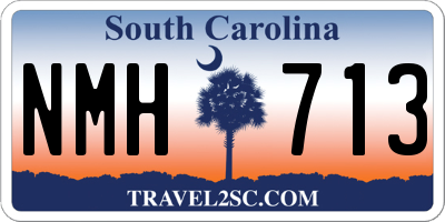 SC license plate NMH713