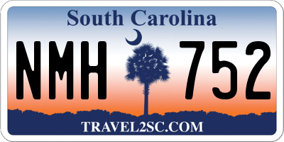 SC license plate NMH752