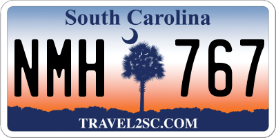 SC license plate NMH767