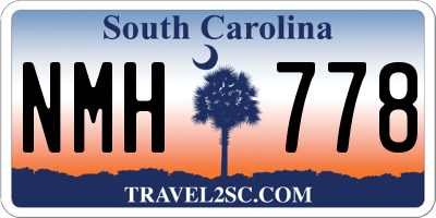 SC license plate NMH778