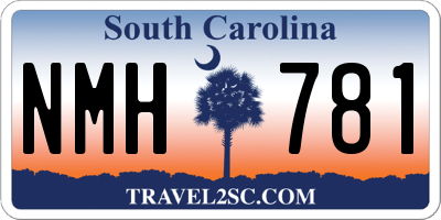 SC license plate NMH781