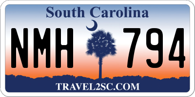 SC license plate NMH794