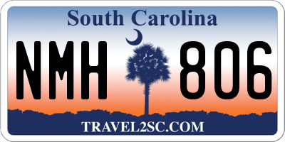 SC license plate NMH806