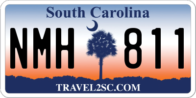 SC license plate NMH811
