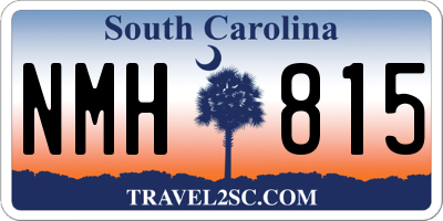 SC license plate NMH815