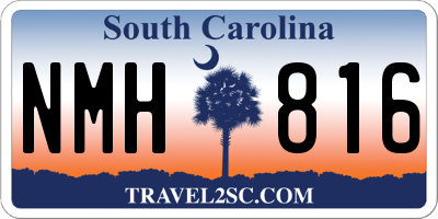 SC license plate NMH816