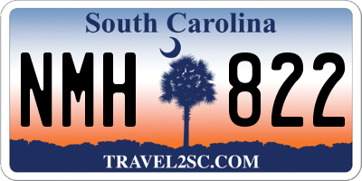 SC license plate NMH822