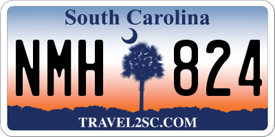 SC license plate NMH824