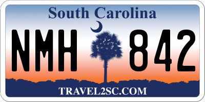 SC license plate NMH842